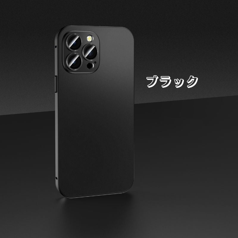 iphoneケース シンプル カメラ保護 スマホケース マット 指紋防止 メッキ加工