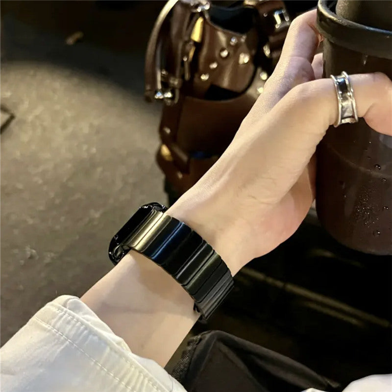 「008」【Band + case 2 piece set】metal apple watch band apple watch bands mens/women