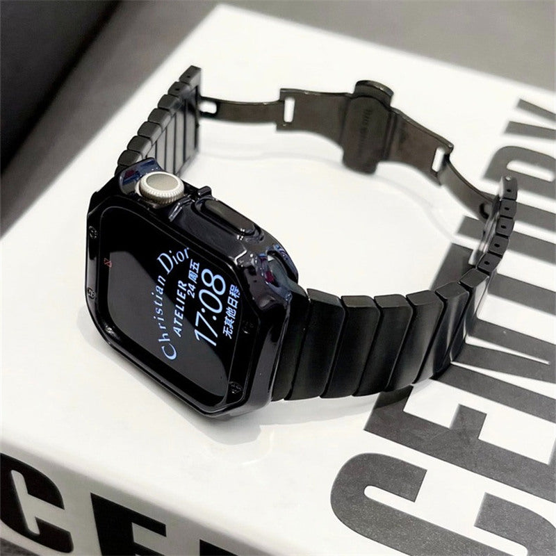 「008」【Band + case 2 piece set】metal apple watch band apple watch bands mens/women